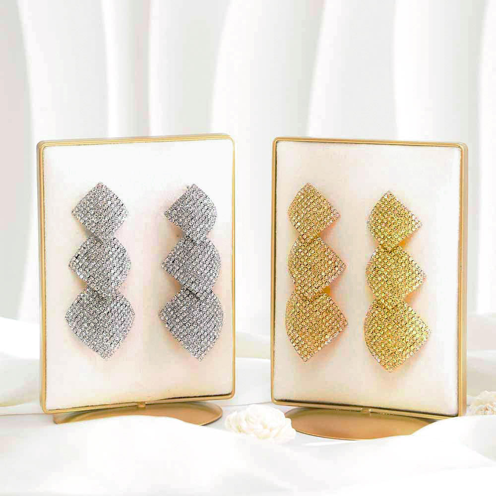 Bejewelled Zircon Earrings