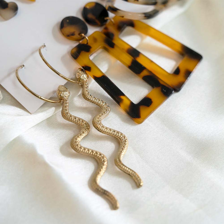 Leopard Hoops Earring Set of 6