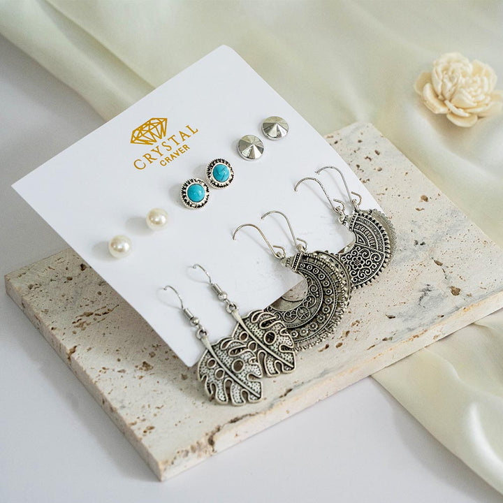 Bohemian Style Earring Set Of 6