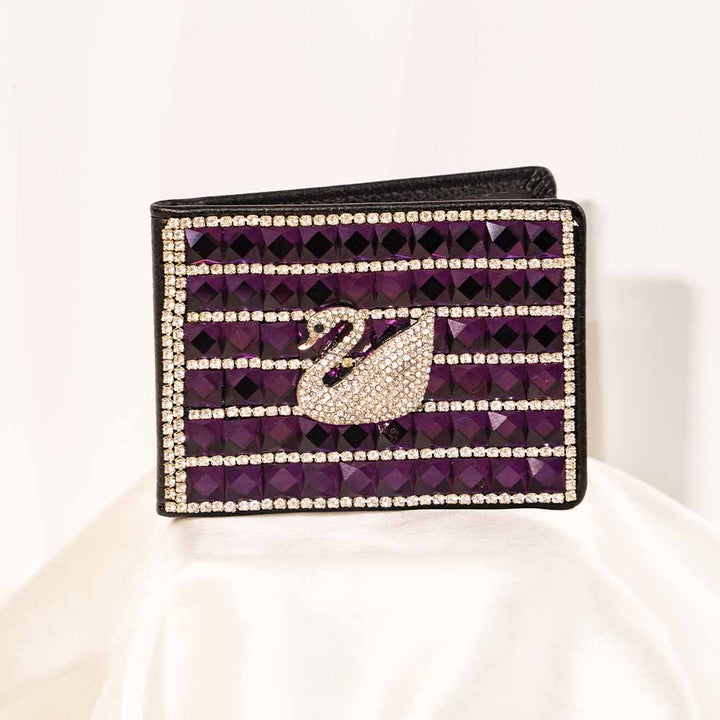 Swan Crystal Card Holder