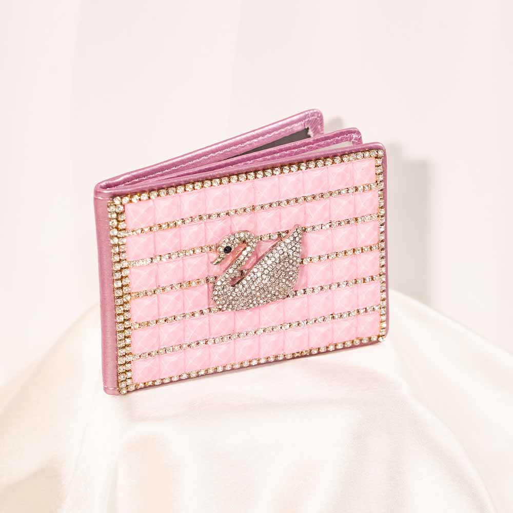 Swan Crystal Card Holder