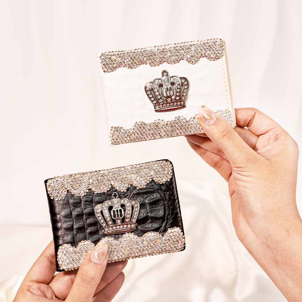 Crown Crystal Wallet / Card Holder