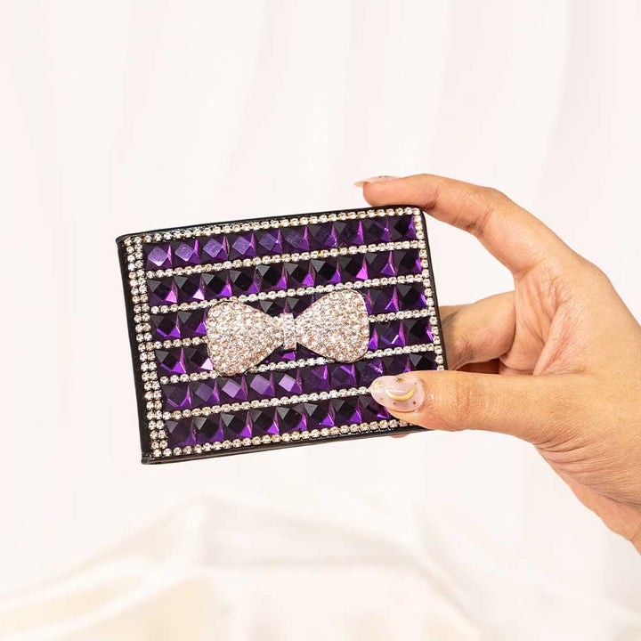 Bow Magic Crystal Wallet / Card Holder