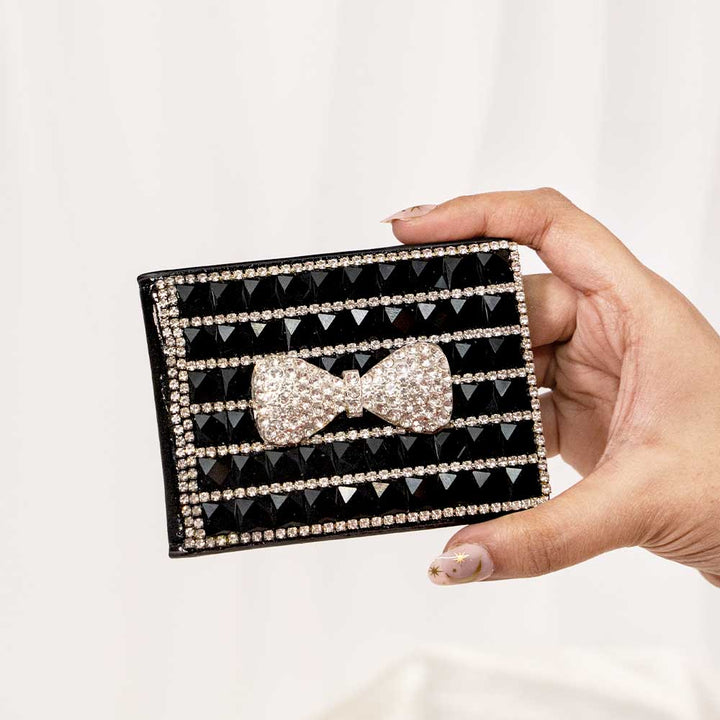 Bow Magic Crystal Wallet / Card Holder