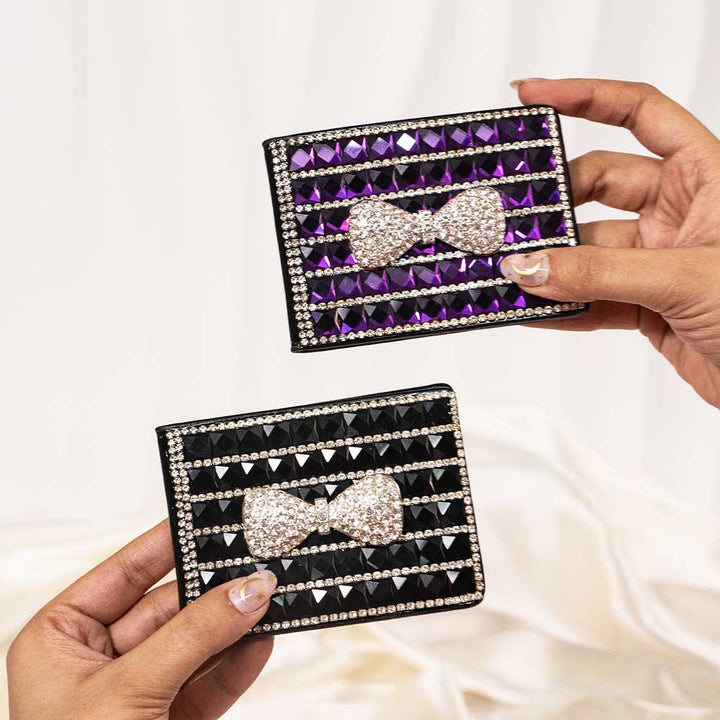 Bow Magic Crystal Wallet / Card Holder