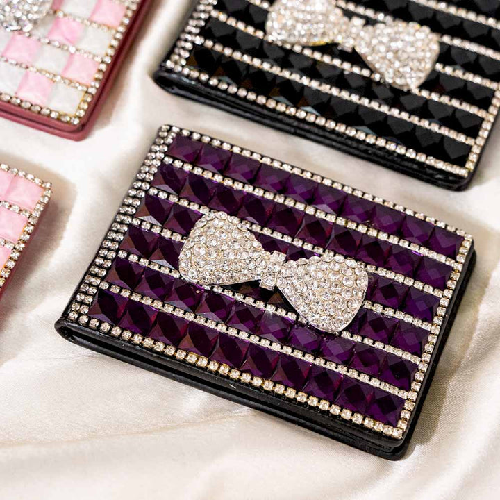 Bow Magic Crystal Wallet / Card Holder