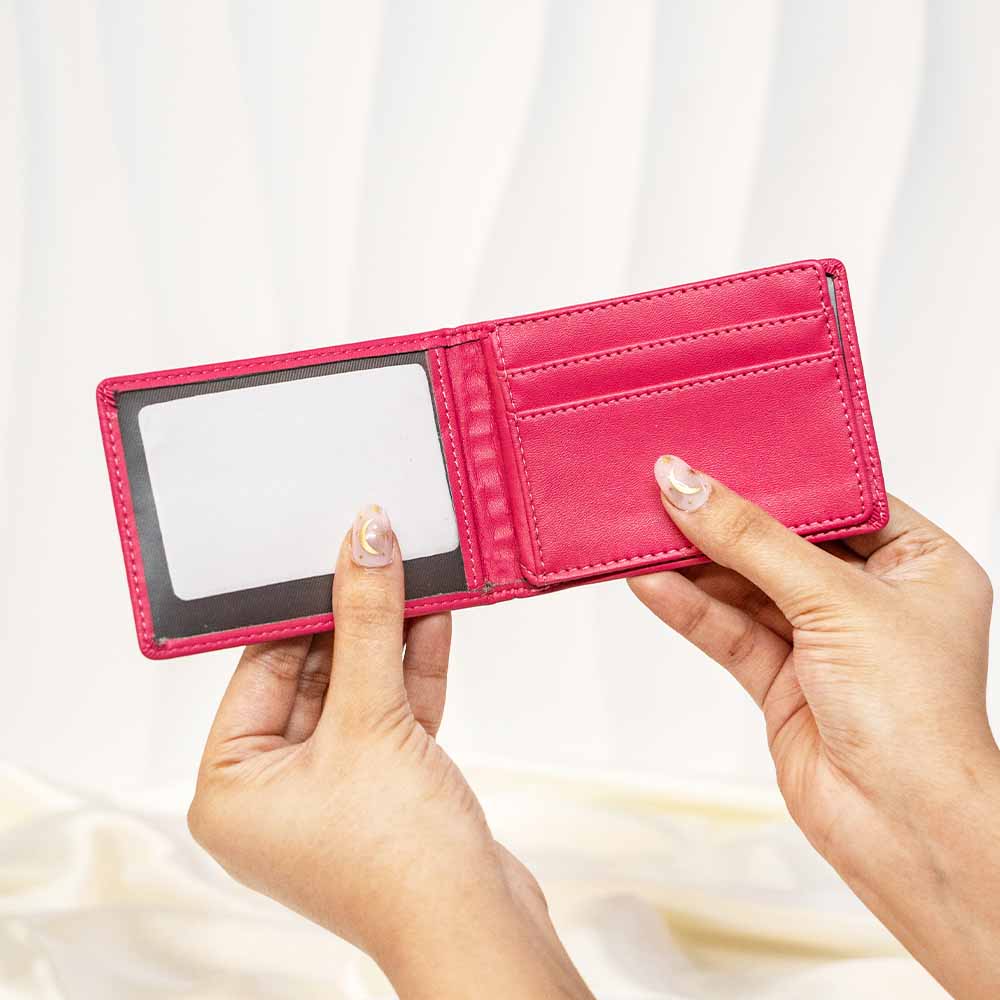 Leather Textured Swan Wallet / Card Holder