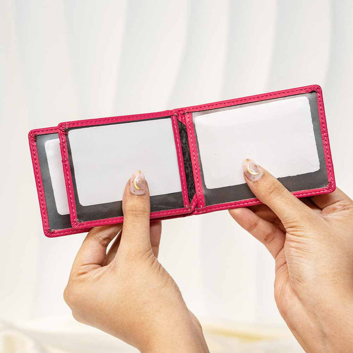 Leather Textured Swan Wallet / Card Holder