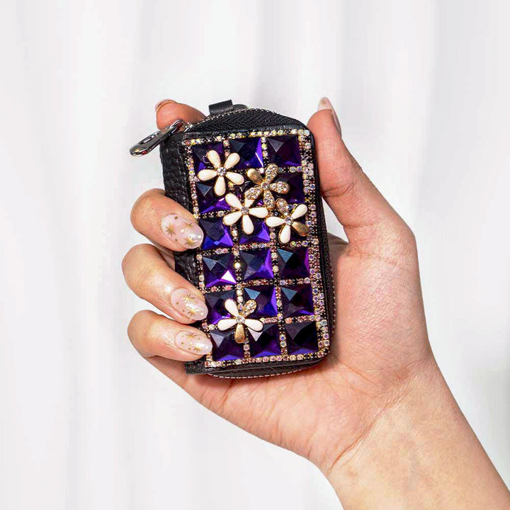 Dainty Flower Crystal keyholder