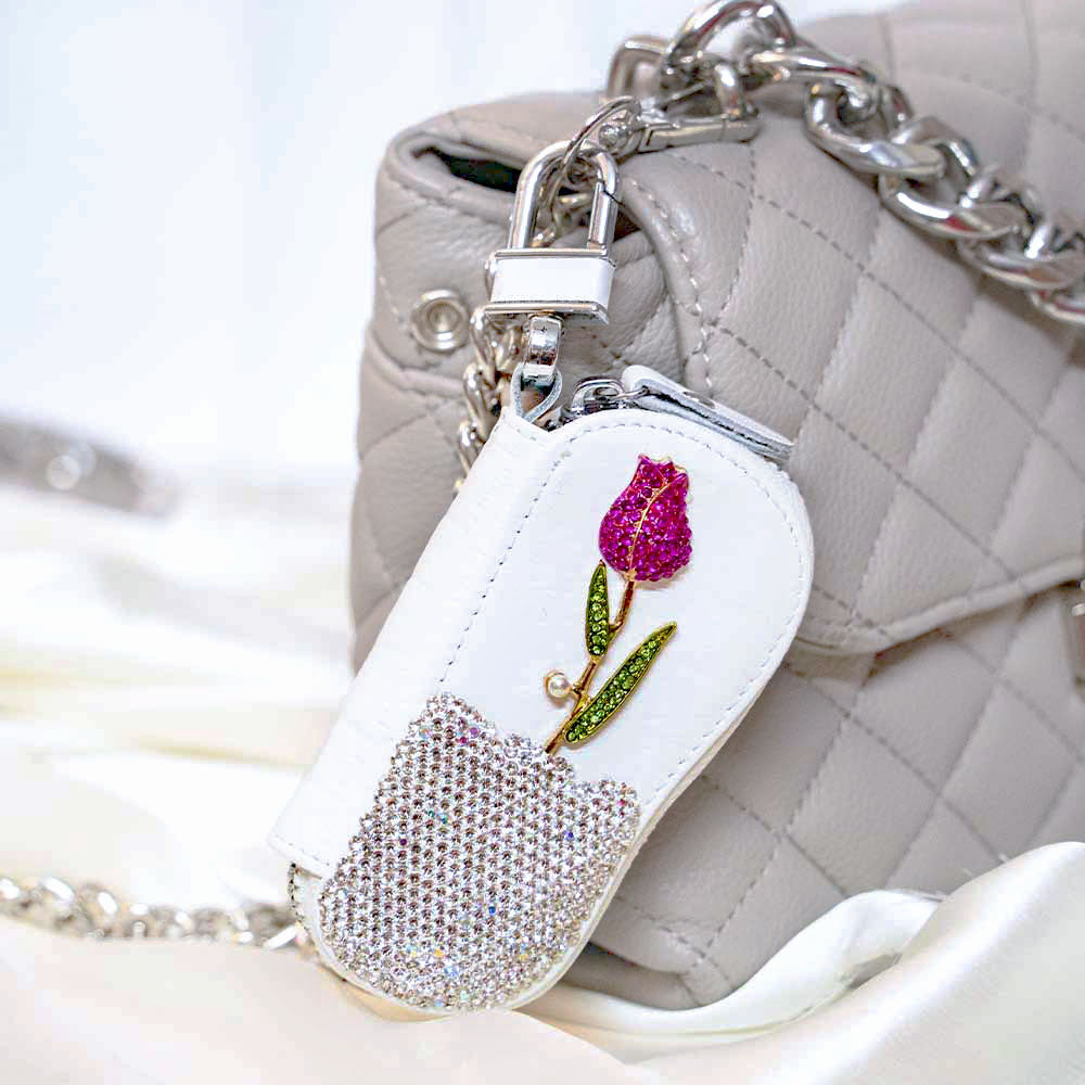 Rose Twinkle Crystal Keyholder