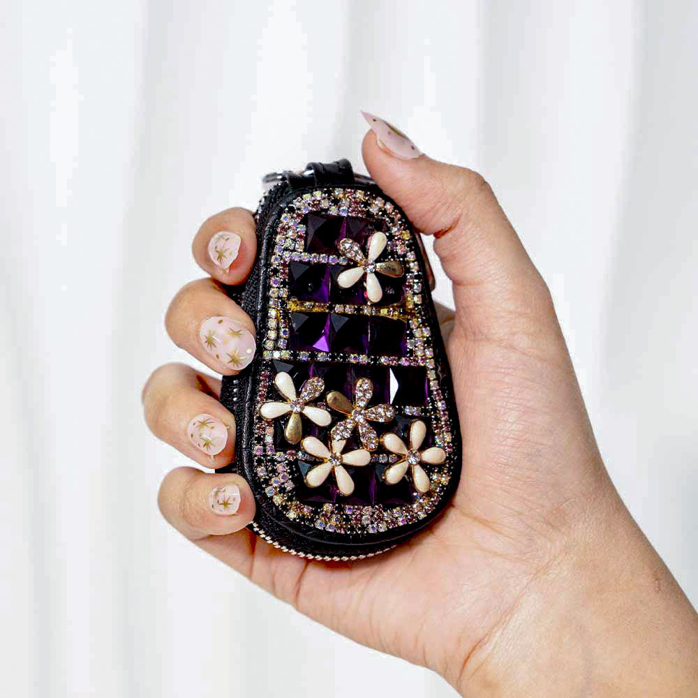 Dainty Flower Crystal keyholder