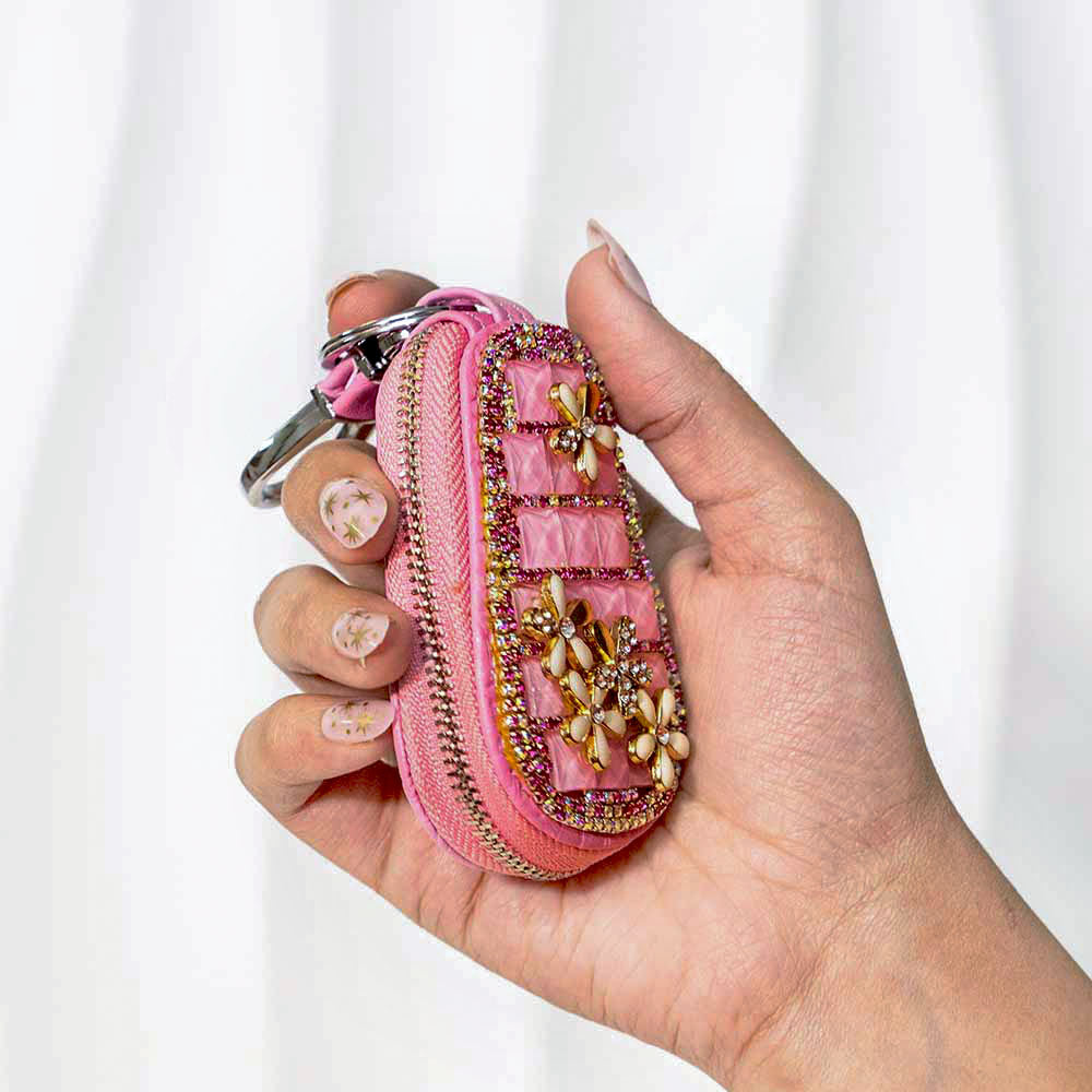 Dainty Flower Crystal keyholder