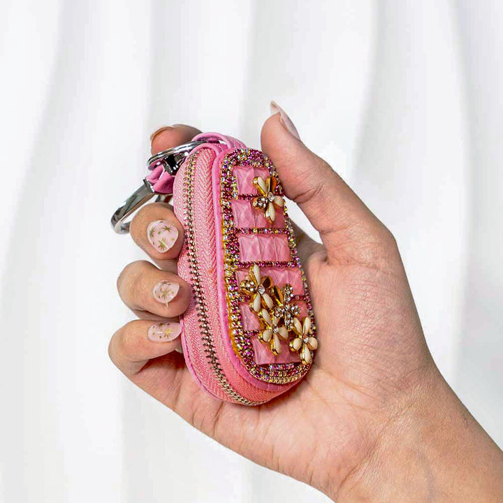 Dainty Flower Crystal keyholder