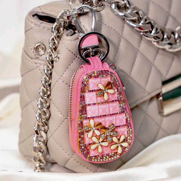 Dainty Flower Crystal keyholder