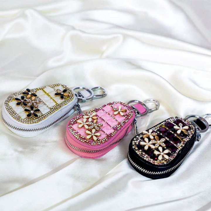 Dainty Flower Crystal keyholder