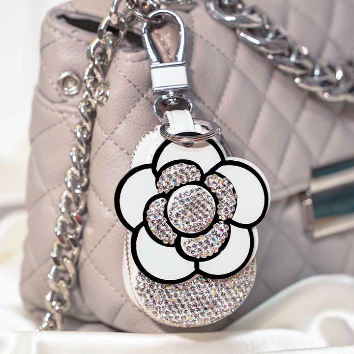 Flower Crystal Keyholder With Mirror