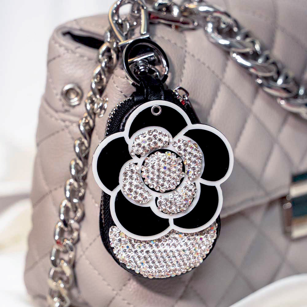 Flower Crystal Keyholder With Mirror
