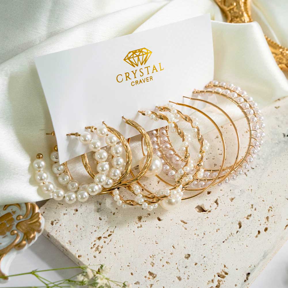 Hoop Decor Earring Set Of 5