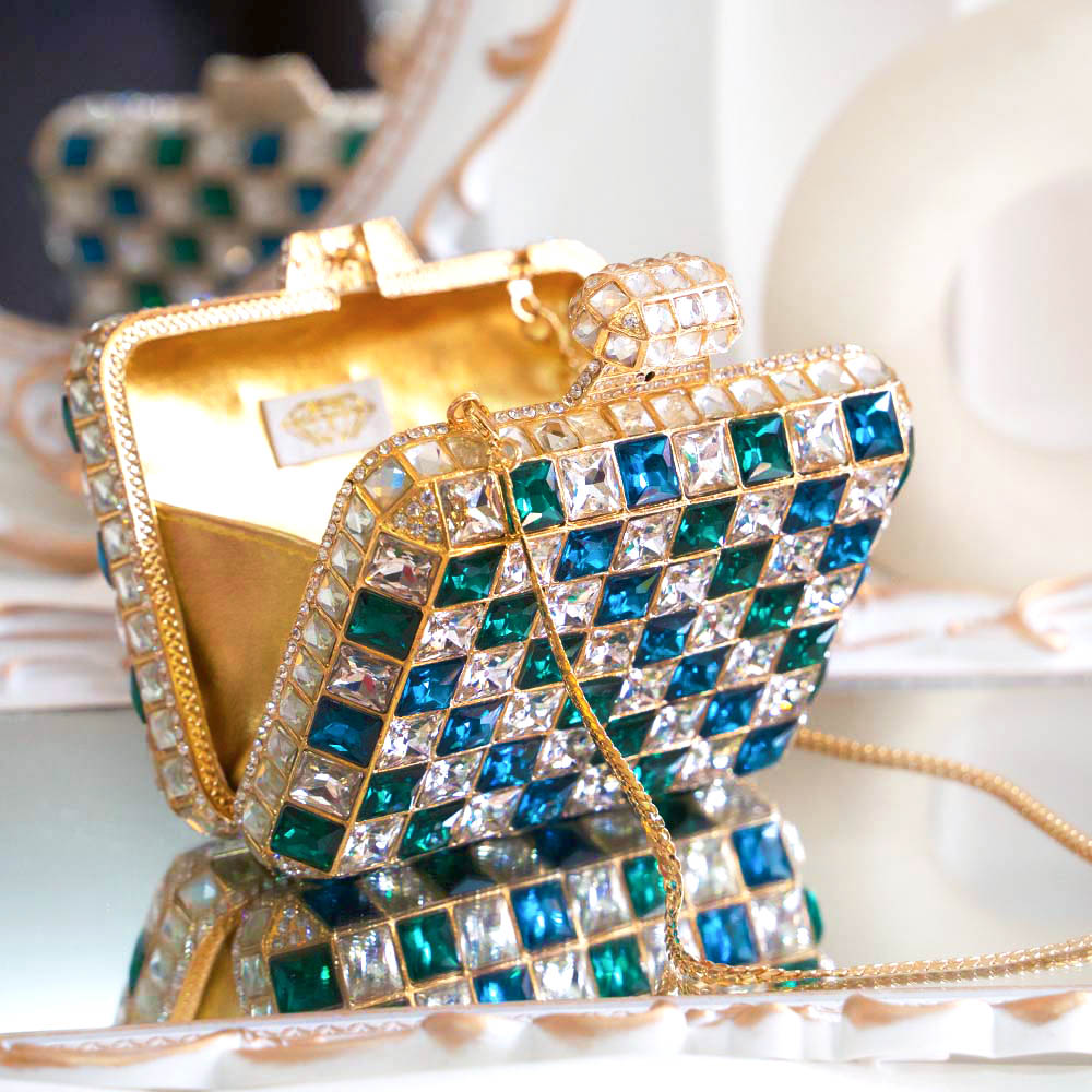 Perfume Enchant Crystal Clutch Bag