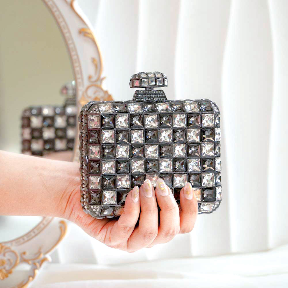 Perfume Enchant Crystal Clutch Bag