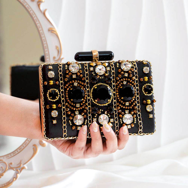 Funky Black Clutch Bag