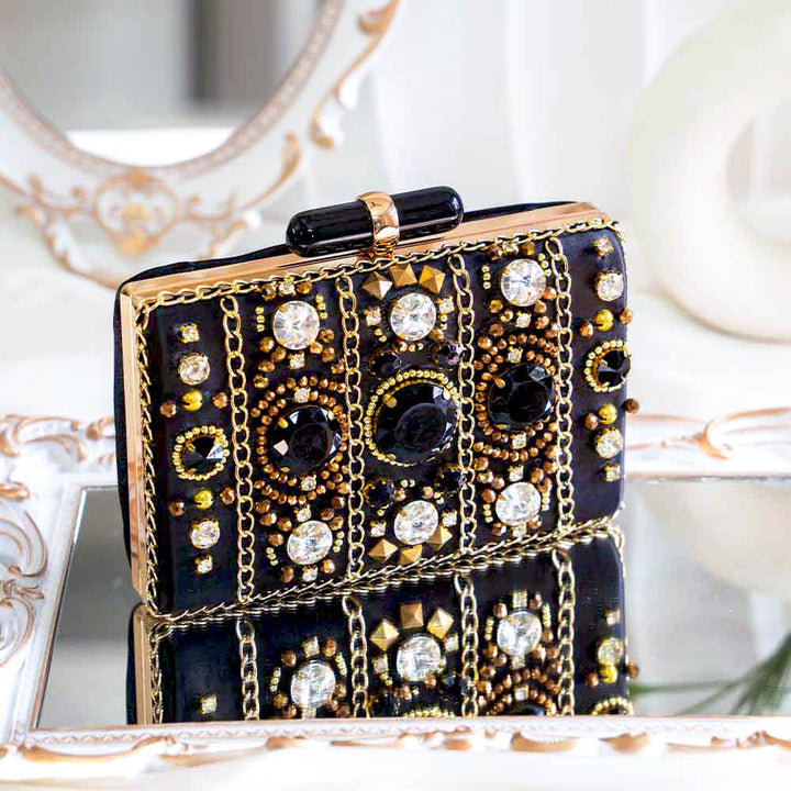 Funky Black Clutch Bag