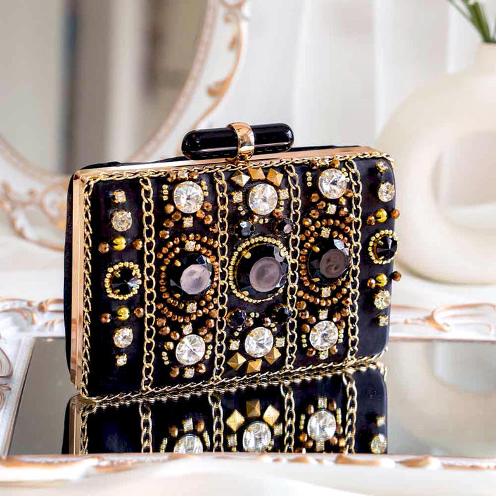 Funky Black Clutch Bag