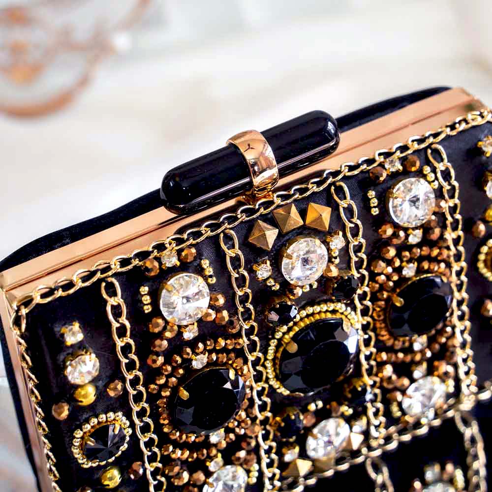 Funky Black Clutch Bag