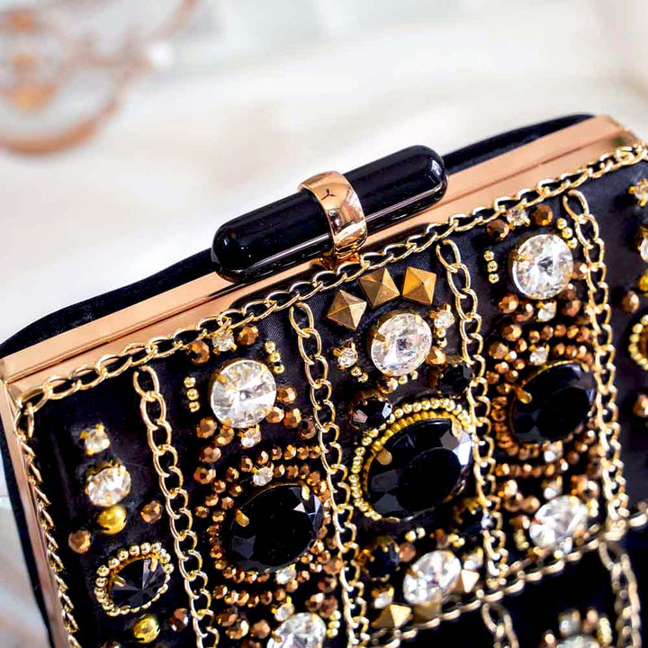 Funky Black Clutch Bag