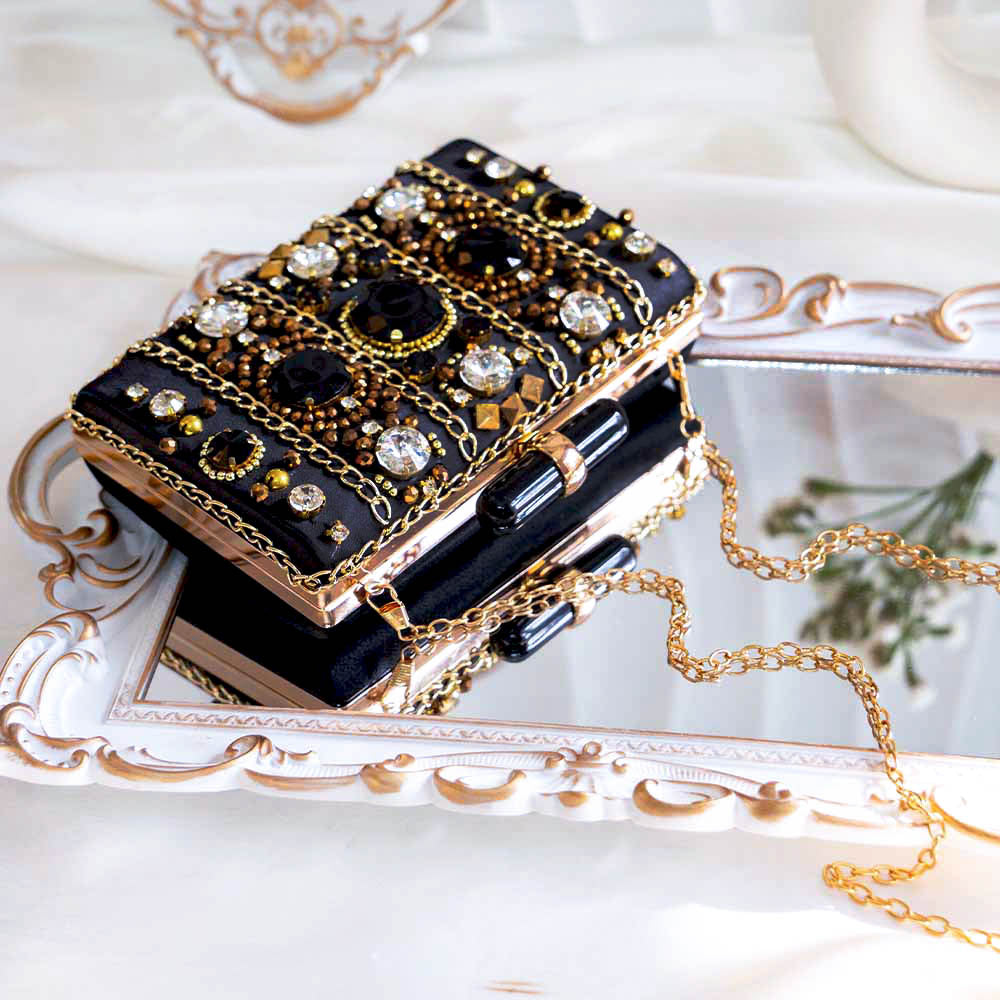 Funky Black Clutch Bag