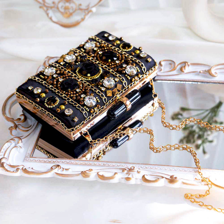 Funky Black Clutch Bag