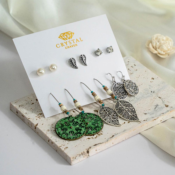 Bohemian Style Earring Set Of 6