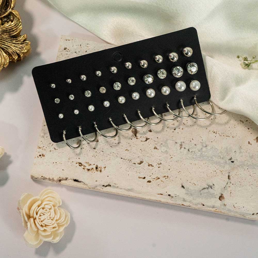 Minimal Fashion 20 Pairs Earring Set