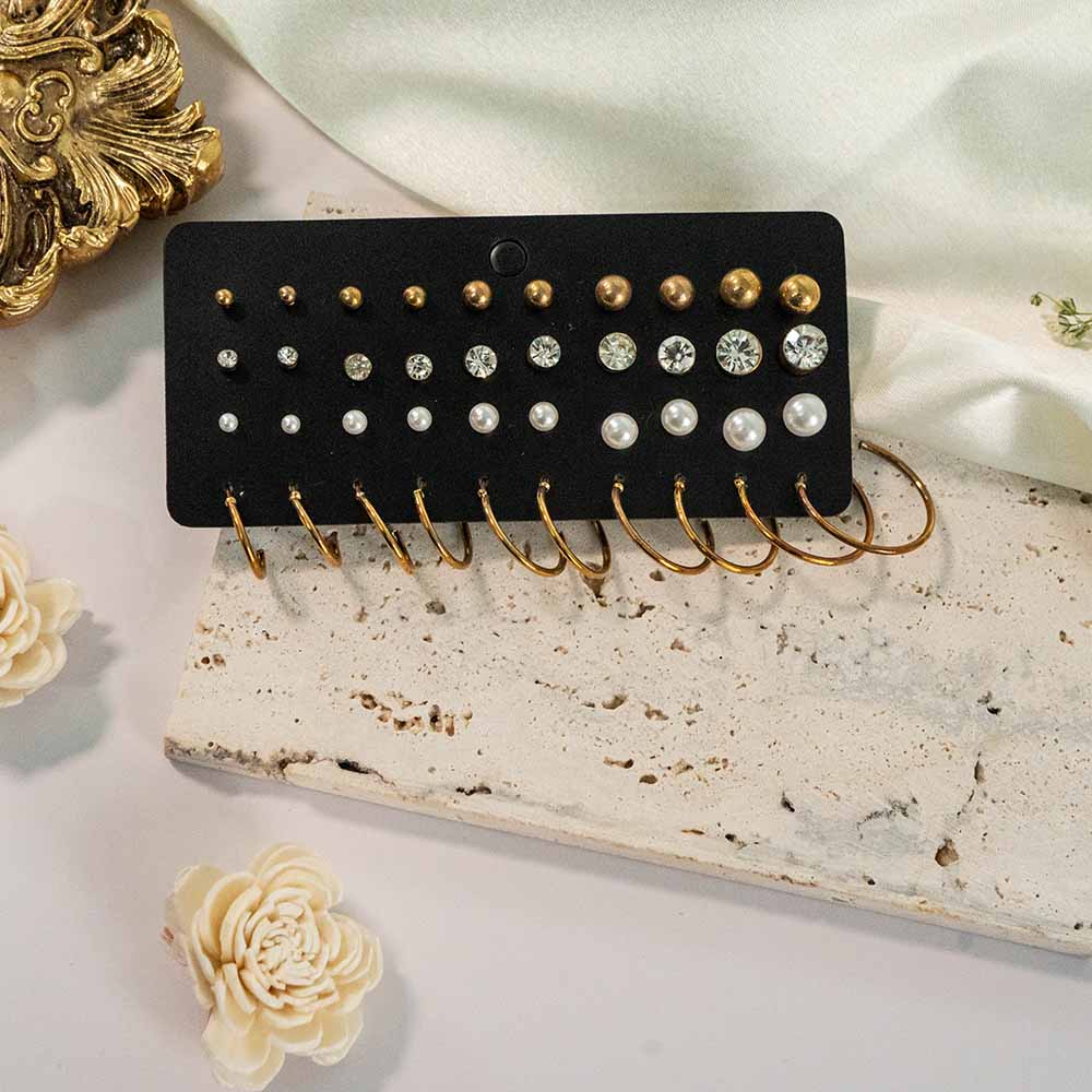 Minimal Fashion 20 Pairs Earring Set