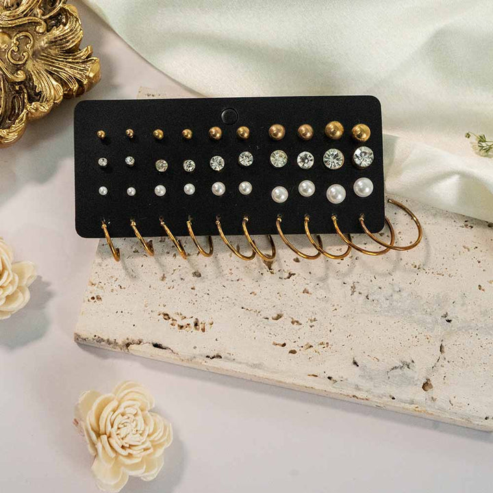 Minimal Fashion 20 Pairs Earring Set