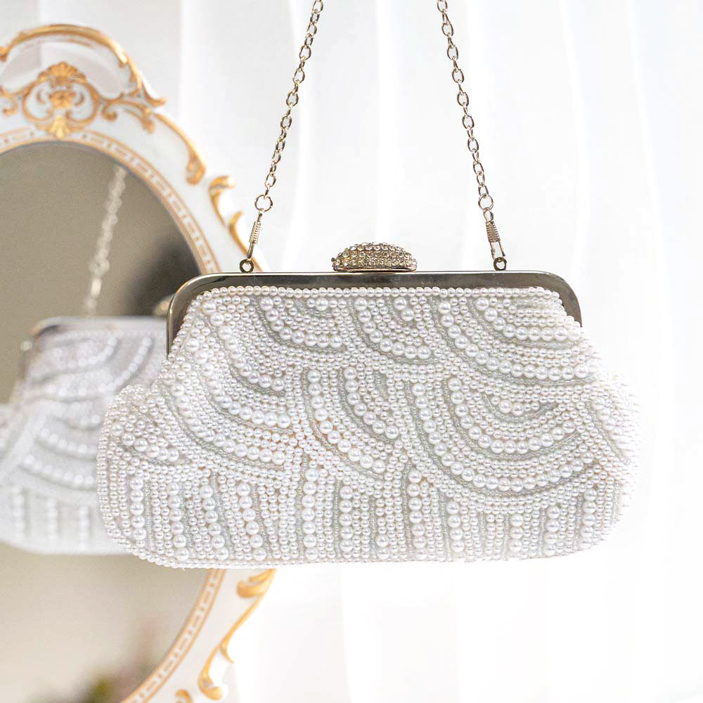 Pearly Pearl Clutch Bag