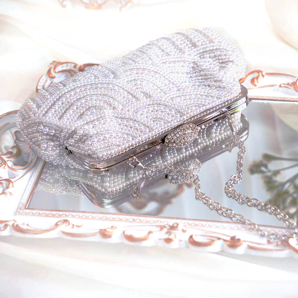 Pearly Pearl Clutch Bag