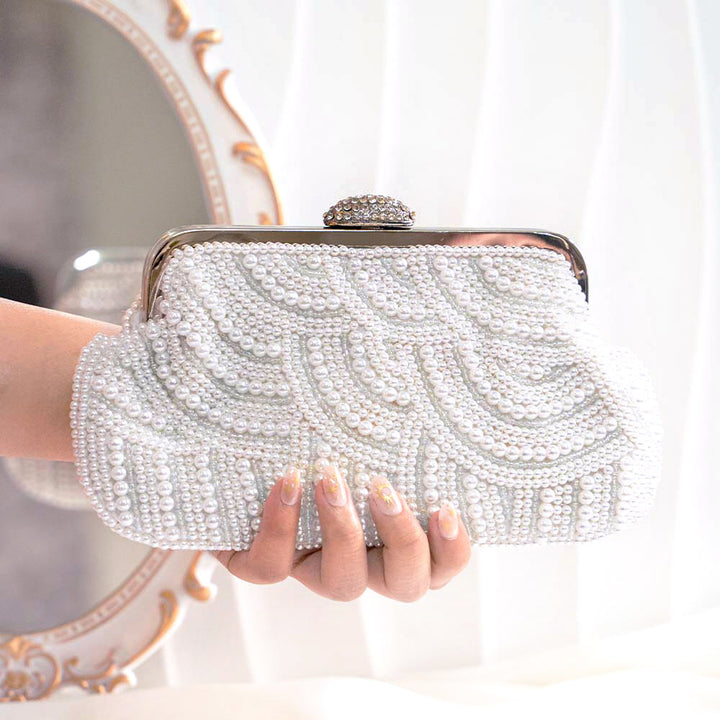Pearly Pearl Clutch Bag