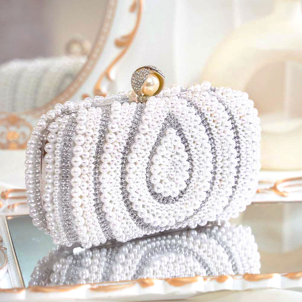 Pearl Drop Clutch Bag
