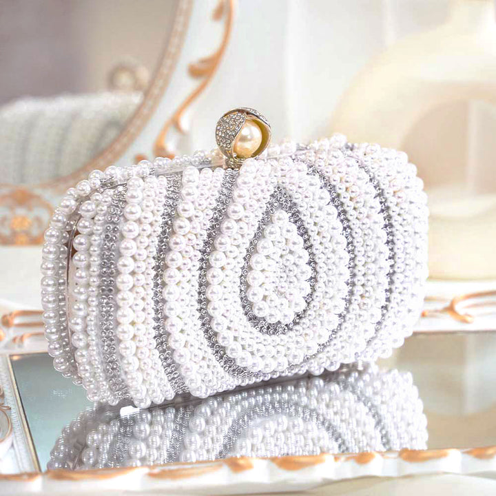 Pearl Drop Clutch Bag