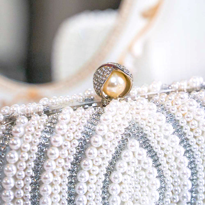 Pearl Drop Clutch Bag