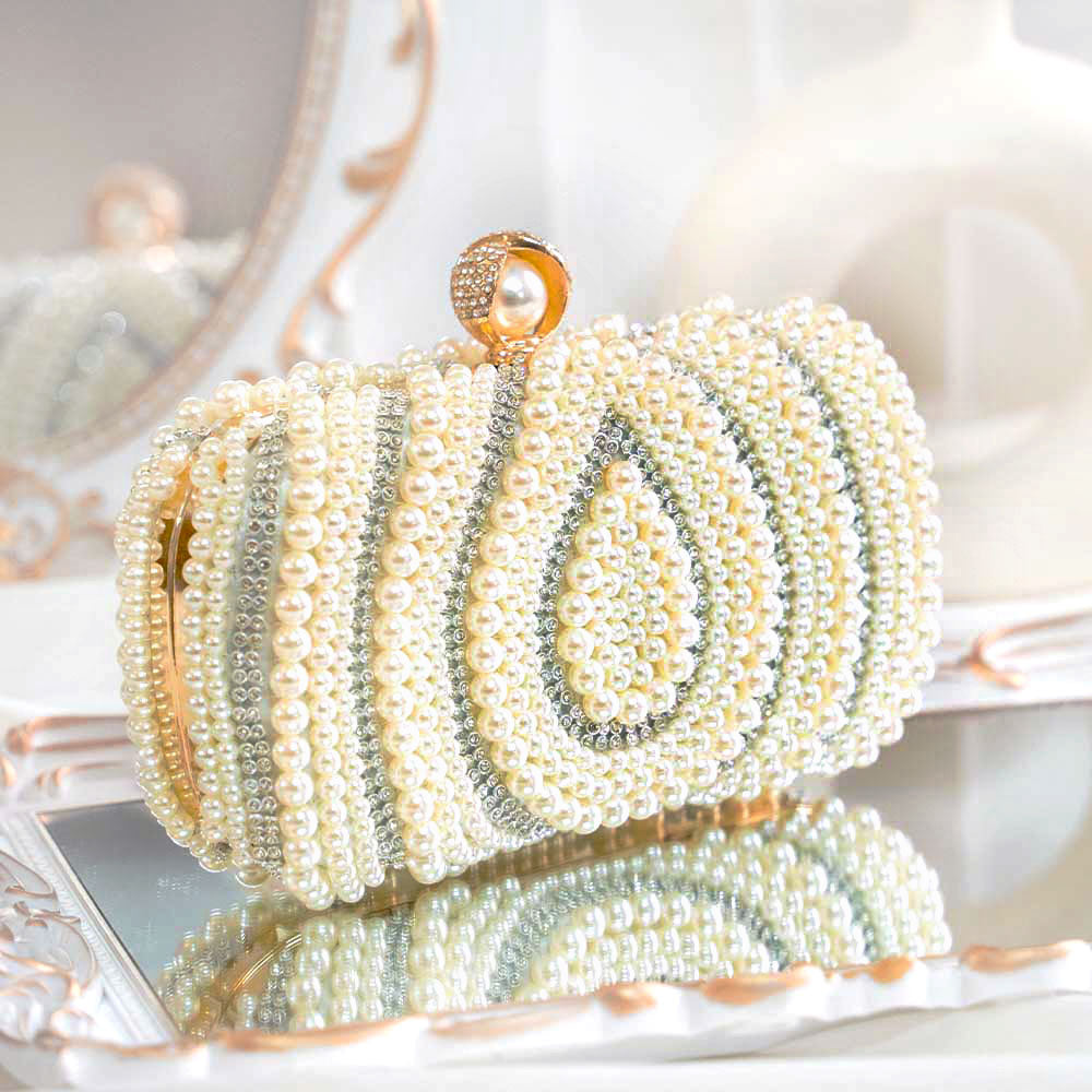 Pearl Drop Clutch Bag