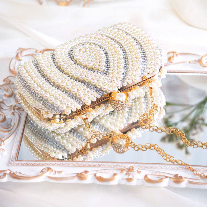 Pearl Drop Clutch Bag