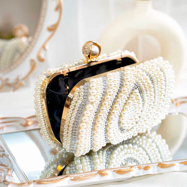 Pearl Drop Clutch Bag