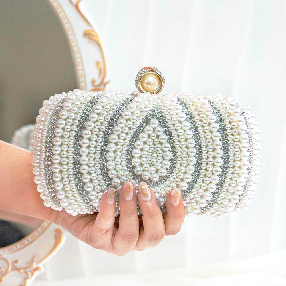 Pearl Drop Clutch Bag