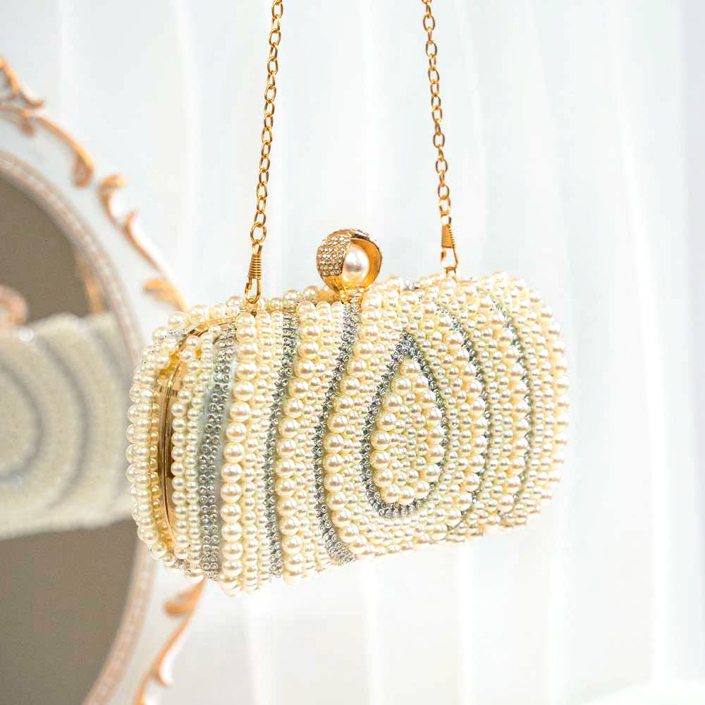 Pearl Drop Clutch Bag