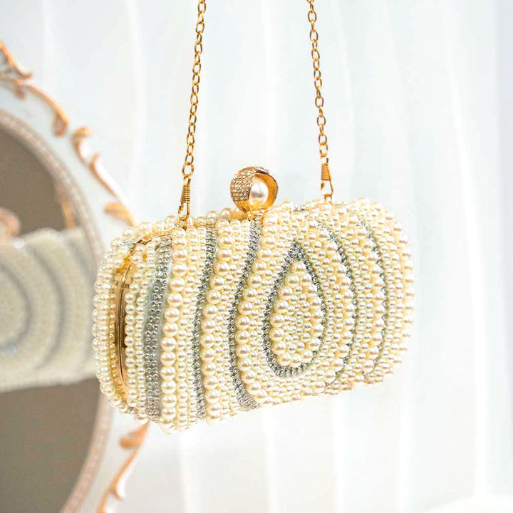 Pearl Drop Clutch Bag