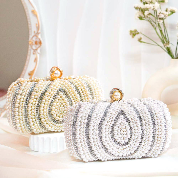 Pearl Drop Clutch Bag