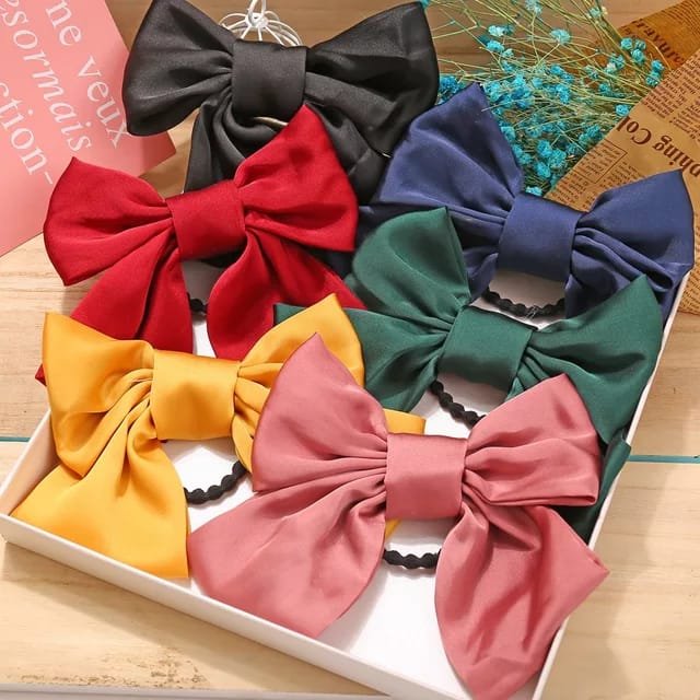 Oversized Satin Ribbon Elastic Band