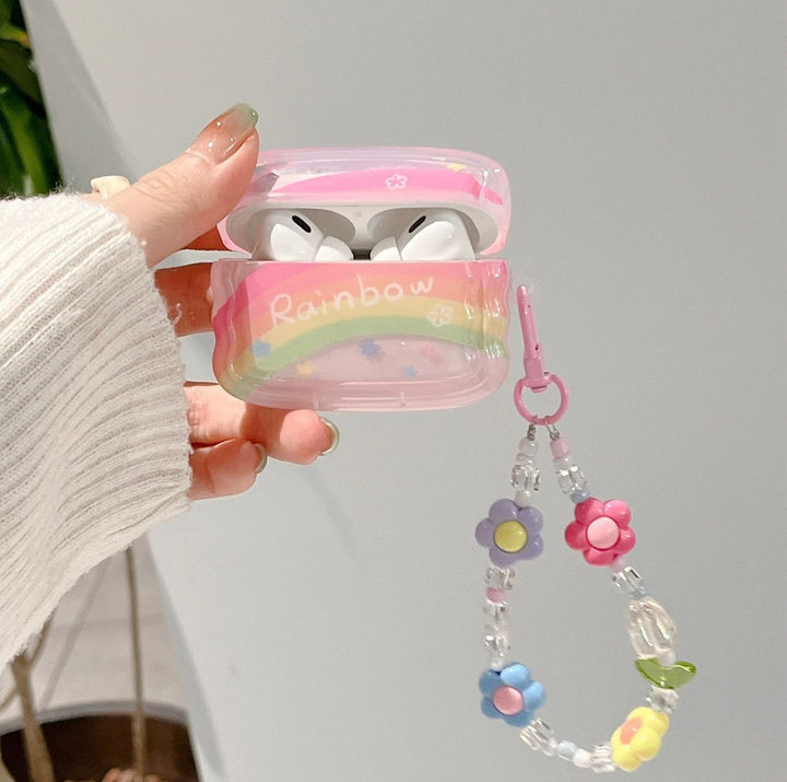 Pink Rainbow Airpod Case Cover